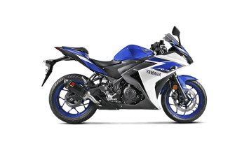 Akrapovic Slip-on Line Carbon Einddemper met E-keur Yamaha YZF-R3 2015 - 2016